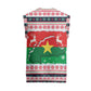 Christmas Burkina Faso Christmas Knitted V-Neck Vest Reindeer Star Design - African Pride