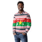 Christmas Burkina Faso Long Sleeve Polo Shirt Reindeer Star Design - African Pride