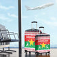 Christmas Burkina Faso Luggage Cover Reindeer Star Design - African Pride