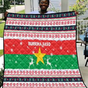 Christmas Burkina Faso Quilt Reindeer Star Design - African Pride