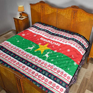 Christmas Burkina Faso Quilt Reindeer Star Design - African Pride