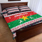 Christmas Burkina Faso Quilt Bed Set Reindeer Star Design - African Pride