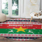 Christmas Burkina Faso Round Carpet Reindeer Star Design - African Pride