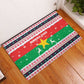 Christmas Burkina Faso Rubber Doormat Reindeer Star Design - African Pride