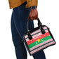 Christmas Burkina Faso Shoulder Handbag Reindeer Star Design - African Pride