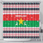 Christmas Burkina Faso Shower Curtain Reindeer Star Design - African Pride