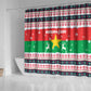 Christmas Burkina Faso Shower Curtain Reindeer Star Design - African Pride