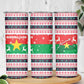 Christmas Burkina Faso Skinny Tumbler Reindeer Star Design - African Pride