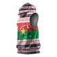 Christmas Burkina Faso Sleeveless Hoodie Reindeer Star Design - African Pride