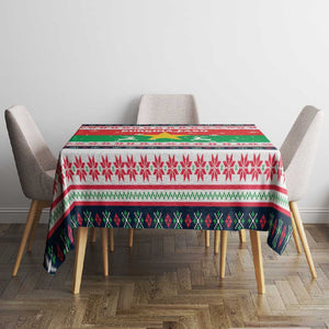 Christmas Burkina Faso Tablecloth Reindeer Star Design - African Pride