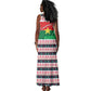 Christmas Burkina Faso Tank Maxi Dress Reindeer Star Design - African Pride