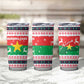 Christmas Burkina Faso Tumbler Cup Reindeer Star Design - African Pride