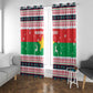 Christmas Burkina Faso Window Curtain Reindeer Star Design - African Pride