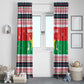 Christmas Burkina Faso Window Curtain Reindeer Star Design - African Pride