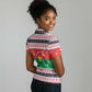 Christmas Burkina Faso Women Polo Shirt Reindeer Star Design - African Pride