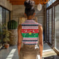Christmas Burkina Faso Women Sleeveless Polo Shirt Reindeer Star Design - African Pride