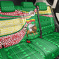 Ethiopia Christmas Back Car Seat Cover Santa Riding Lion Ethiopian Flag Colors and Tribal - African Pride