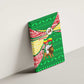 Ethiopia Christmas Canvas Wall Art Santa Riding Lion Ethiopian Flag Colors and Tribal - African Pride