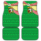 Ethiopia Christmas Car Mats Santa Riding Lion Ethiopian Flag Colors and Tribal - African Pride