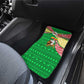 Ethiopia Christmas Car Mats Santa Riding Lion Ethiopian Flag Colors and Tribal - African Pride