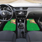 Ethiopia Christmas Car Mats Santa Riding Lion Ethiopian Flag Colors and Tribal - African Pride