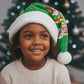Ethiopia Christmas Santa Hat Santa Riding Lion Ethiopian Flag Colors and Tribal - African Pride