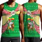 Ethiopia Christmas Men Tank Top Santa Riding Lion Ethiopian Flag Colors and Tribal - African Pride