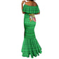 Ethiopia Christmas Mermaid Dress Santa Riding Lion Ethiopian Flag Colors and Tribal - African Pride