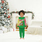 Ethiopia Christmas Pajama Set Santa Riding Lion Ethiopian Flag Colors and Tribal - African Pride