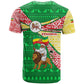 Ethiopia Christmas T shirt Santa Riding Lion Ethiopian Flag Colors and Tribal - African Pride