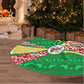 Ethiopia Christmas Tree Skirt Santa Riding Lion Ethiopian Flag Colors and Tribal - African Pride