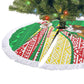 Ethiopia Christmas Tree Skirt Santa Riding Lion Ethiopian Flag Colors and Tribal - African Pride