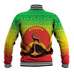 Ethiopia Christmas Baseball Jacket Mountain Gazelle Sunset Ethiopian Flag - African Pride