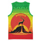 Ethiopia Christmas Basketball Jersey Mountain Gazelle Sunset Ethiopian Flag - African Pride