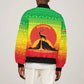 Ethiopia Christmas Bomber Jacket Mountain Gazelle Sunset Ethiopian Flag - African Pride