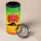 Ethiopia Christmas 4 in 1 Can Cooler Tumbler Mountain Gazelle Sunset Ethiopian Flag - African Pride