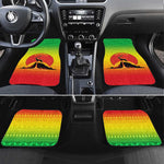 Ethiopia Christmas Car Mats Mountain Gazelle Sunset Ethiopian Flag - African Pride