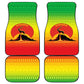 Ethiopia Christmas Car Mats Mountain Gazelle Sunset Ethiopian Flag - African Pride