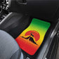 Ethiopia Christmas Car Mats Mountain Gazelle Sunset Ethiopian Flag - African Pride