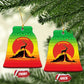 Ethiopia Christmas Ceramic Ornament Mountain Gazelle Sunset Ethiopian Flag - African Pride