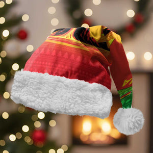 Ethiopia Christmas Santa Hat Mountain Gazelle Sunset Ethiopian Flag - African Pride