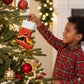Ethiopia Christmas Stocking Mountain Gazelle Sunset Ethiopian Flag - African Pride
