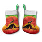 Ethiopia Christmas Stocking Mountain Gazelle Sunset Ethiopian Flag - African Pride