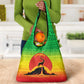 Ethiopia Christmas Grocery Bag Mountain Gazelle Sunset Ethiopian Flag - African Pride