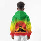 Ethiopia Christmas Kid Hoodie Mountain Gazelle Sunset Ethiopian Flag - African Pride