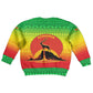 Ethiopia Christmas Kid Ugly Christmas Sweater Mountain Gazelle Sunset Ethiopian Flag - African Pride