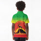 Ethiopia Christmas Kid Polo Shirt Mountain Gazelle Sunset Ethiopian Flag - African Pride