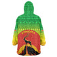 Ethiopia Christmas Kid Wearable Blanket Hoodie Mountain Gazelle Sunset Ethiopian Flag - African Pride