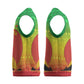 Ethiopia Christmas Knitted V-Neck Vest Mountain Gazelle Sunset Ethiopian Flag - African Pride