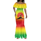 Ethiopia Christmas Mermaid Dress Mountain Gazelle Sunset Ethiopian Flag - African Pride